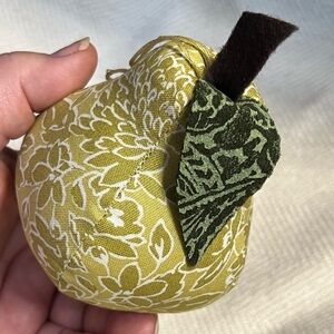 Handmade Fabric Pear. Beautiful As Decor, A Pincushion, Or Add Scent Oil & Hang